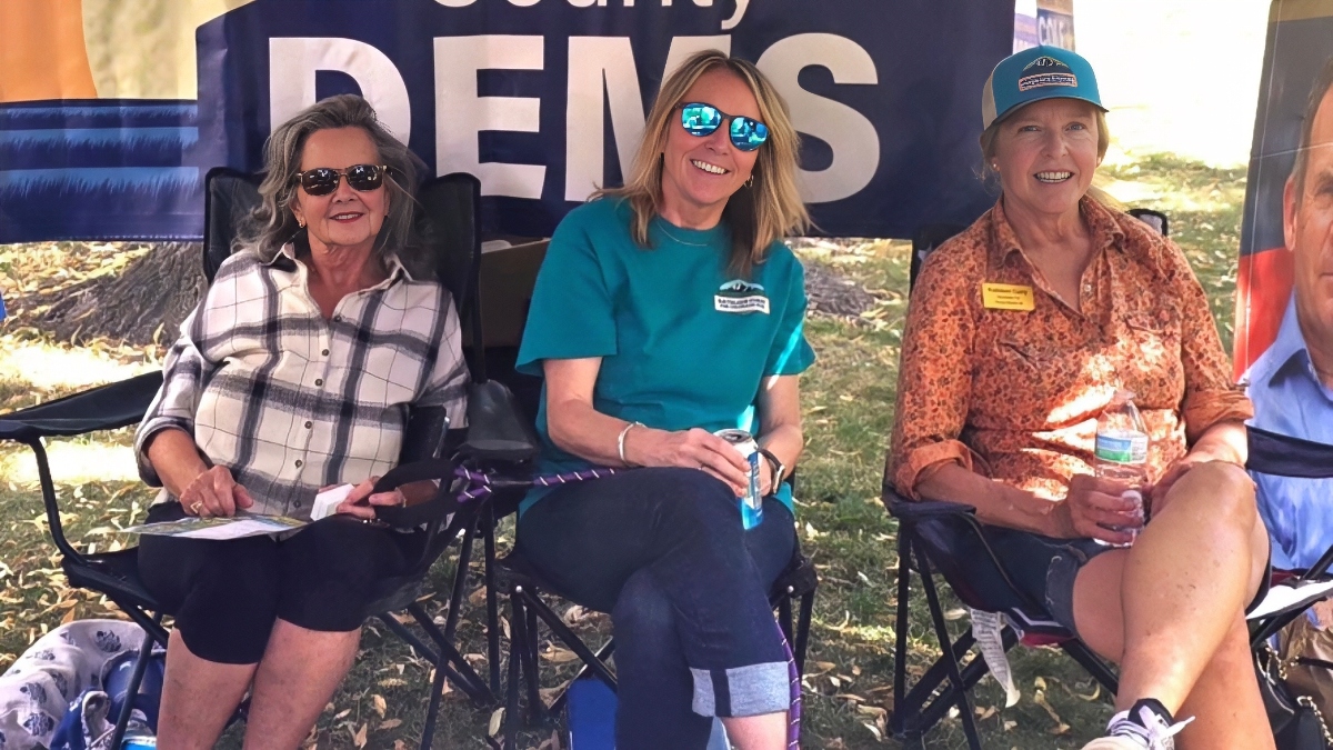 Kathleen got a chance to relax after talking to voters all day at the Paonia Harvest Festival. What a wonderful event for the North Fork Community.