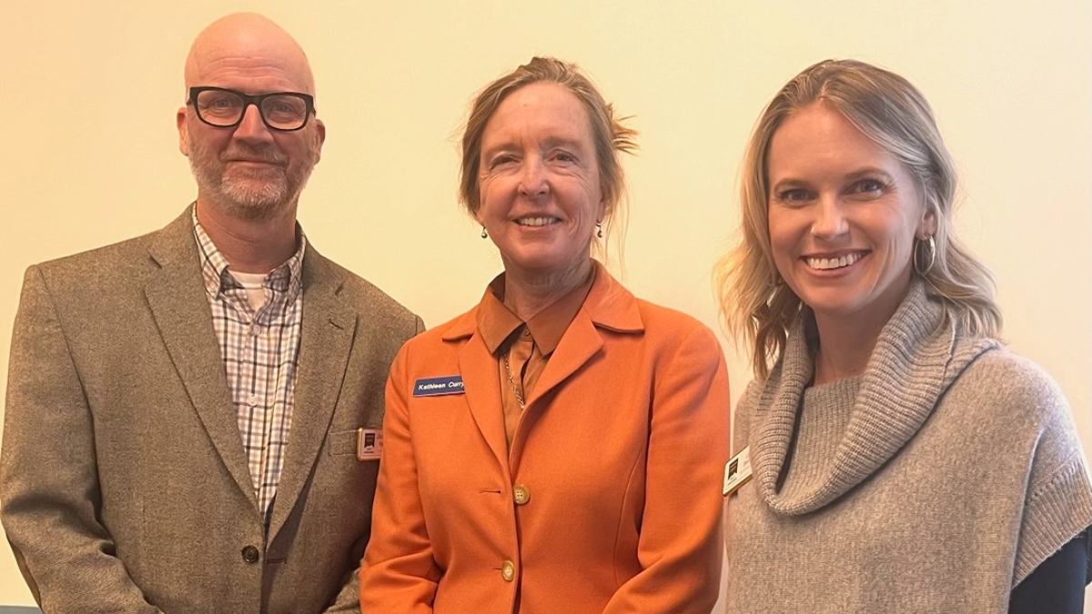 Kathleen with Gunnison County Commissioners Jonathan Houck and Liz Smith at the Gunnison County Assembly, March 9th, 2024. They had a chance to discuss critical issues facing Gunnison and the western slope in 2024 and beyond.