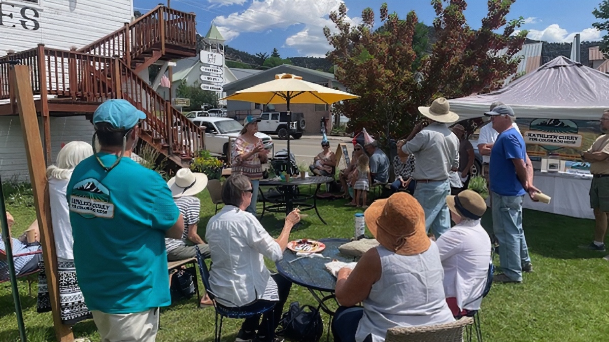 A great morning in Crawford at the Lazy J Coffee Shop. Over 50 folks showed up to visit with Kathleen. She got to share her legislative background and her experience and knowledge advocating for the issues that impact all our lives in HD58.