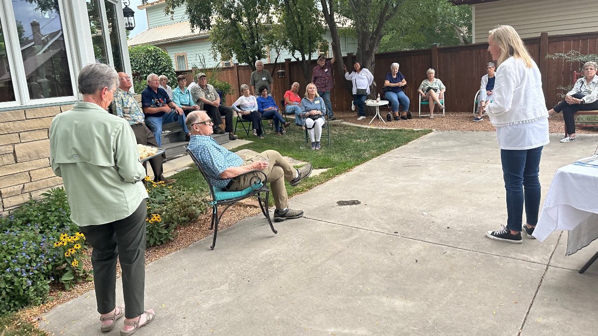 It was a lovely summer evening in Montrose. Kathleen listened to people eager to preserve Montrose's agricultural history and is committed to safeguarding western slope water resources.